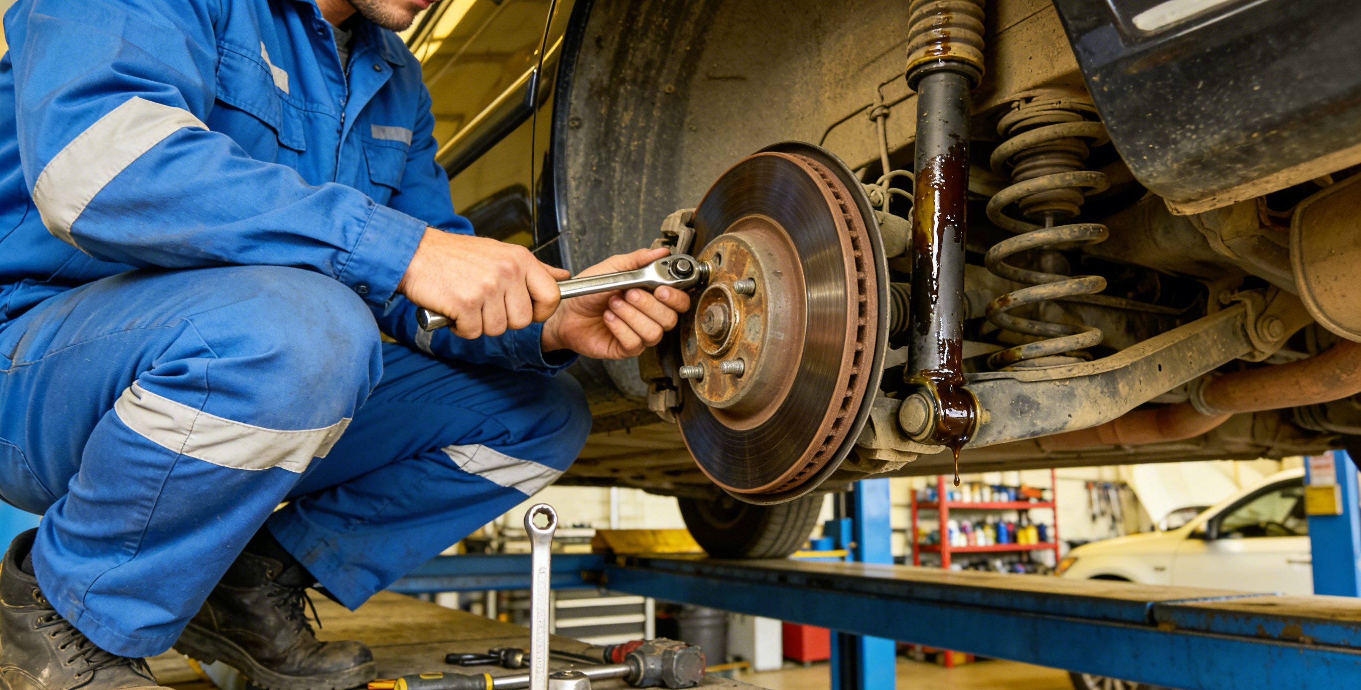 案例八：汽车悬挂系统故障——减震器漏油导